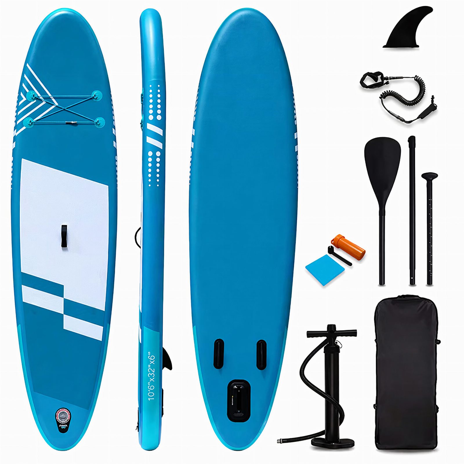 Deska Sup Paddle Board do Pływania Pompowana Standu Up + Akcesoria 320 cm