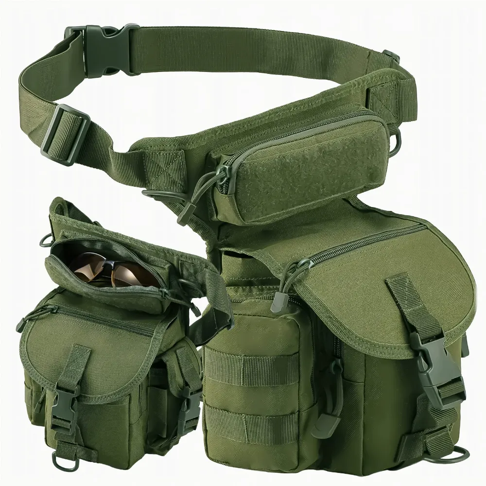 Torba Saszetka Biodrowa na Nogę Wojskowa Taktyczna Pojemna Militarna
