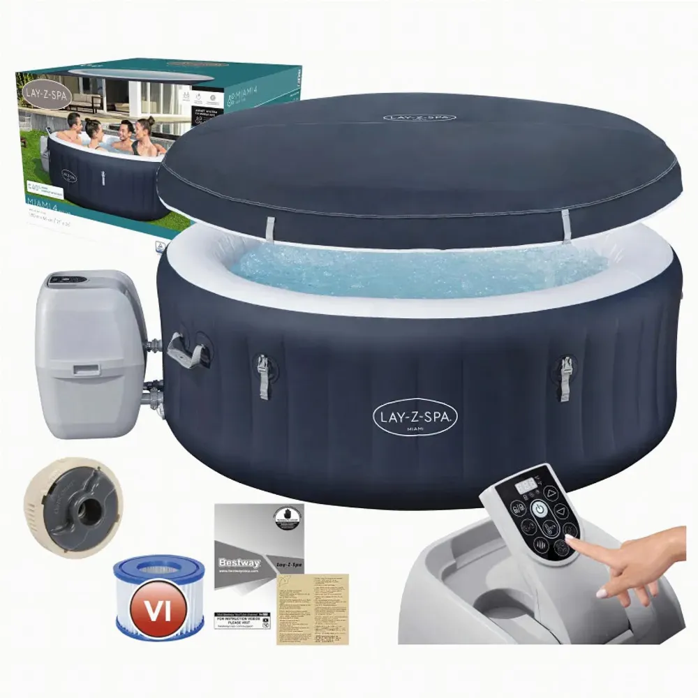 Bestway 6001C Dmuchane SPA Ogrodowe Lay-Z-Spa Miami AirJet  180x66 cm 