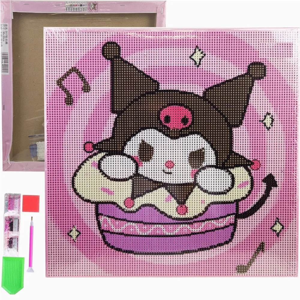 HAFT DIAMENTOWY 30x30 DIAMOND PAINTING MOZAIKA DIAMENTOWA OBRAZ KUROMI 