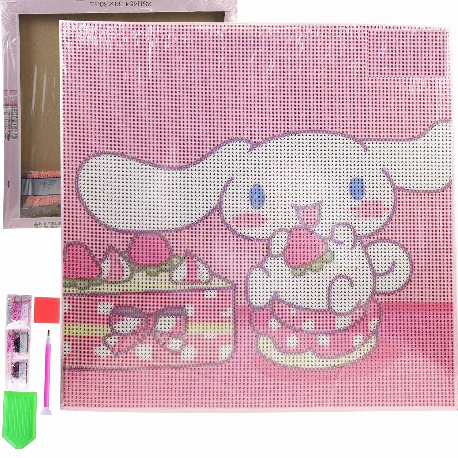 HAFT DIAMENTOWY 30x30 DIAMOND PAINTING MOZAIKA DIAMENTOWA OBRAZ ANIME 