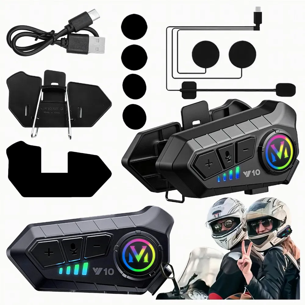 Zestaw Słuchawkowy Słuchawki do Kasku Motocyklowego Bluetooth 5.3 na Kask 