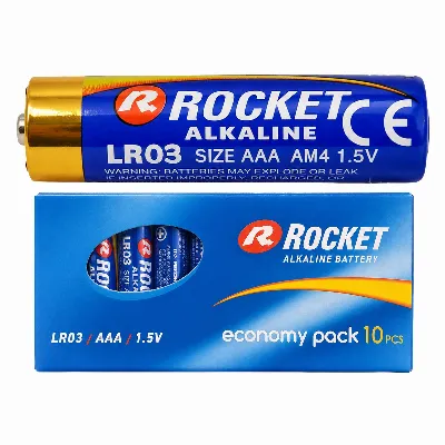 Baterie 10 szt Alkaliczne Rocket LR03 AAA 1,5V LR3 Bateria Zestaw Paluszki