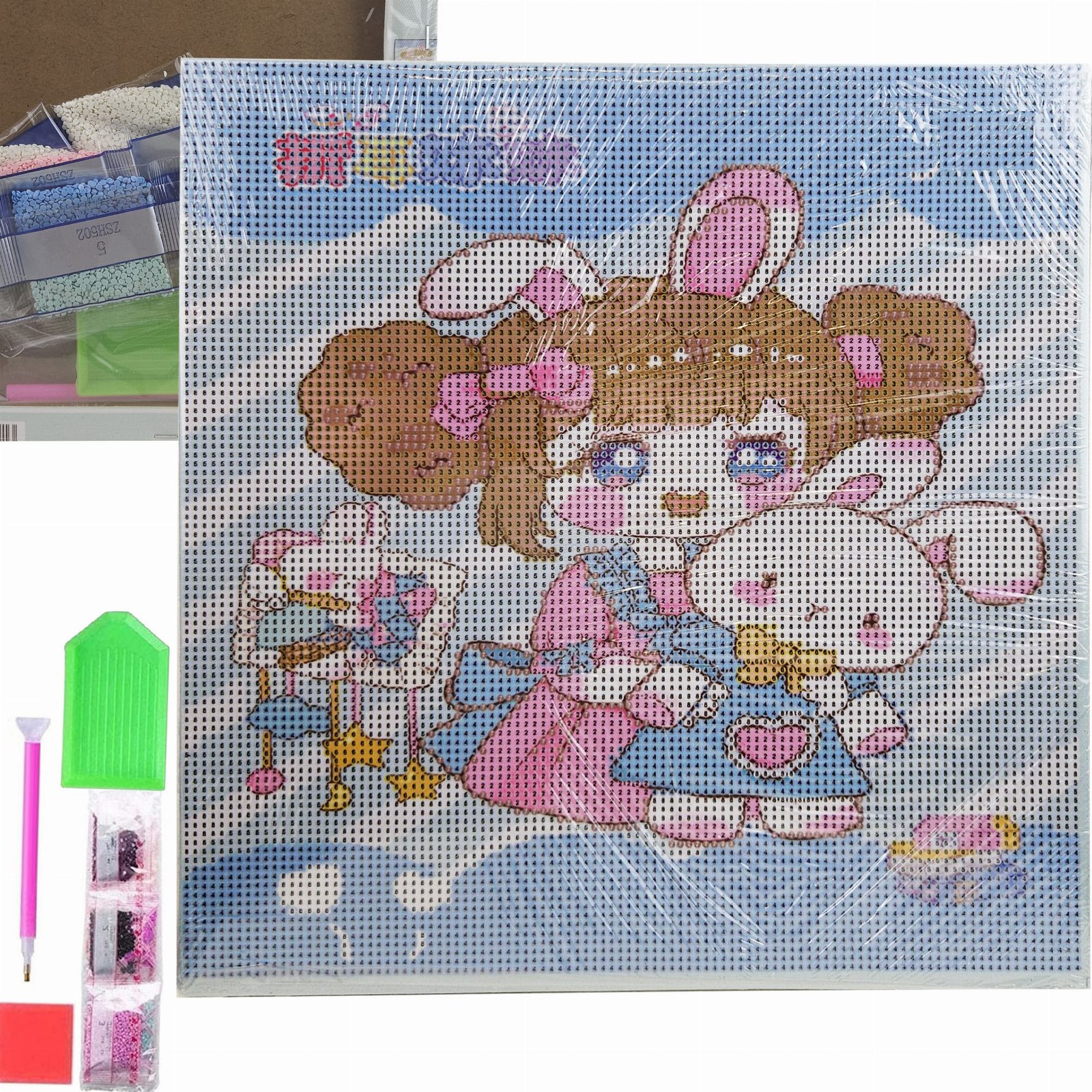 HAFT DIAMENTOWY 30x30 DIAMOND PAINTING MOZAIKA DIAMENTOWA OBRAZ ANIME