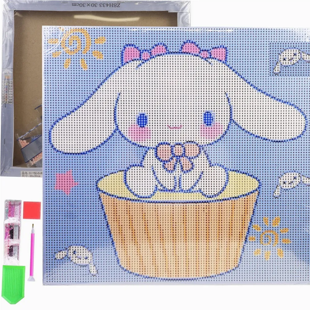 HAFT DIAMENTOWY 30x30 DIAMOND PAINTING MOZAIKA DIAMENTOWA OBRAZ ANIME 