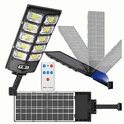 Lampa Solarna Led Czujnik Ruchu Zmierzchu Zewnętrzna Do Ogrodu + Pilot