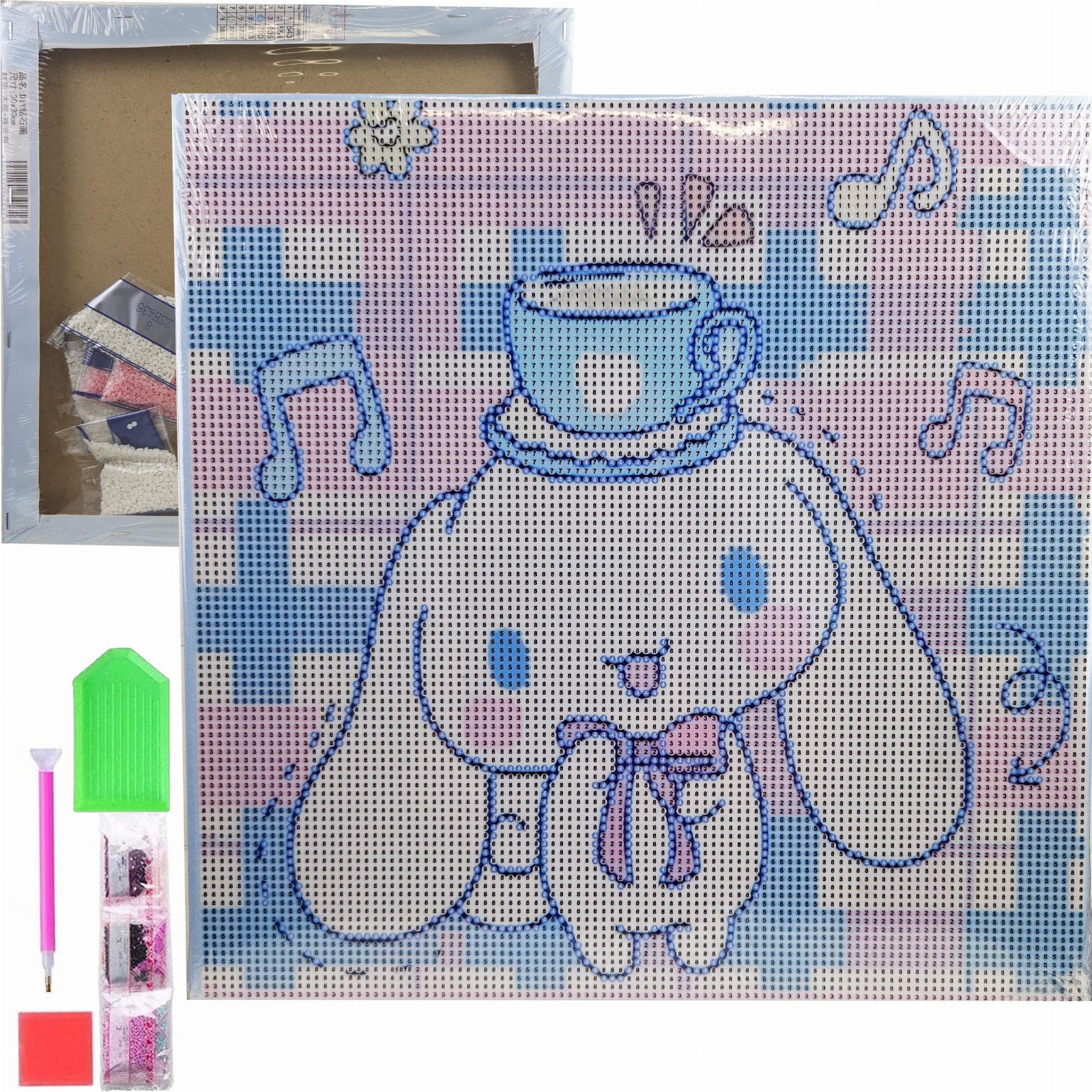HAFT DIAMENTOWY 30x30 DIAMOND PAINTING MOZAIKA DIAMENTOWA OBRAZ ANIME 