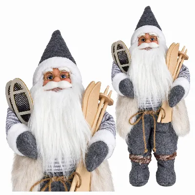 Święty Mikołaj Skandynawski Figurka Świąteczna na Święta Premium 45 cm