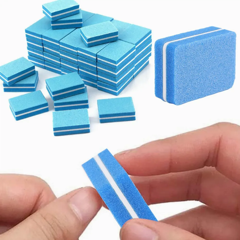 Mini Blok Bloczek Polerski do Paznokci Buffer Polerka Kostki 100/180 50 SZT
