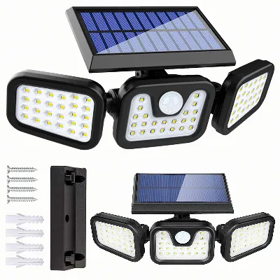 Lampa Solarna 4w1 Zewnętrzna Uliczna Czujnik Ruchu Zmierzchu Mocna 74 Led