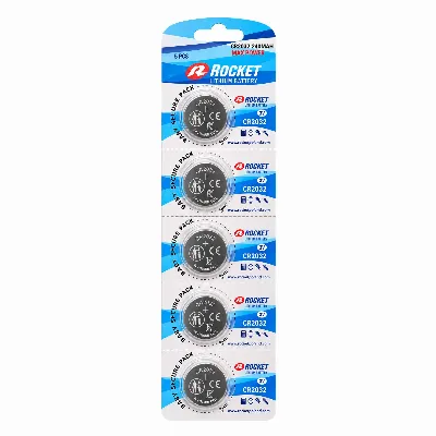Baterie 5 Szt Litowa Rocket CR2032 3V 240mAh Bateria Guzikowa Zestaw 