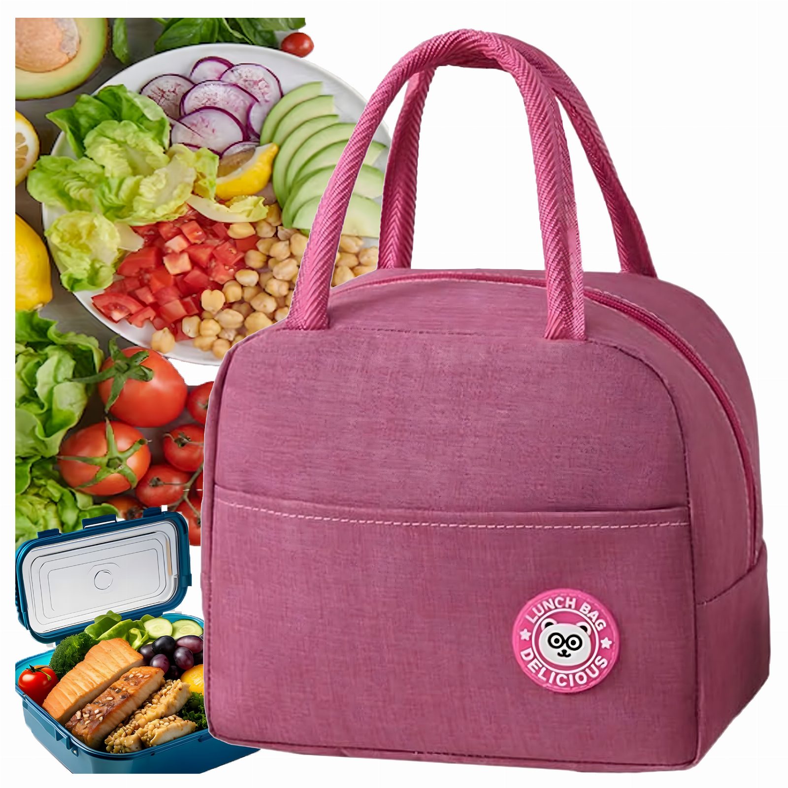 Torba Termiczna Izolacyjna Lunch Box Śniadaniówka na Jedzenie Piknik Plażę