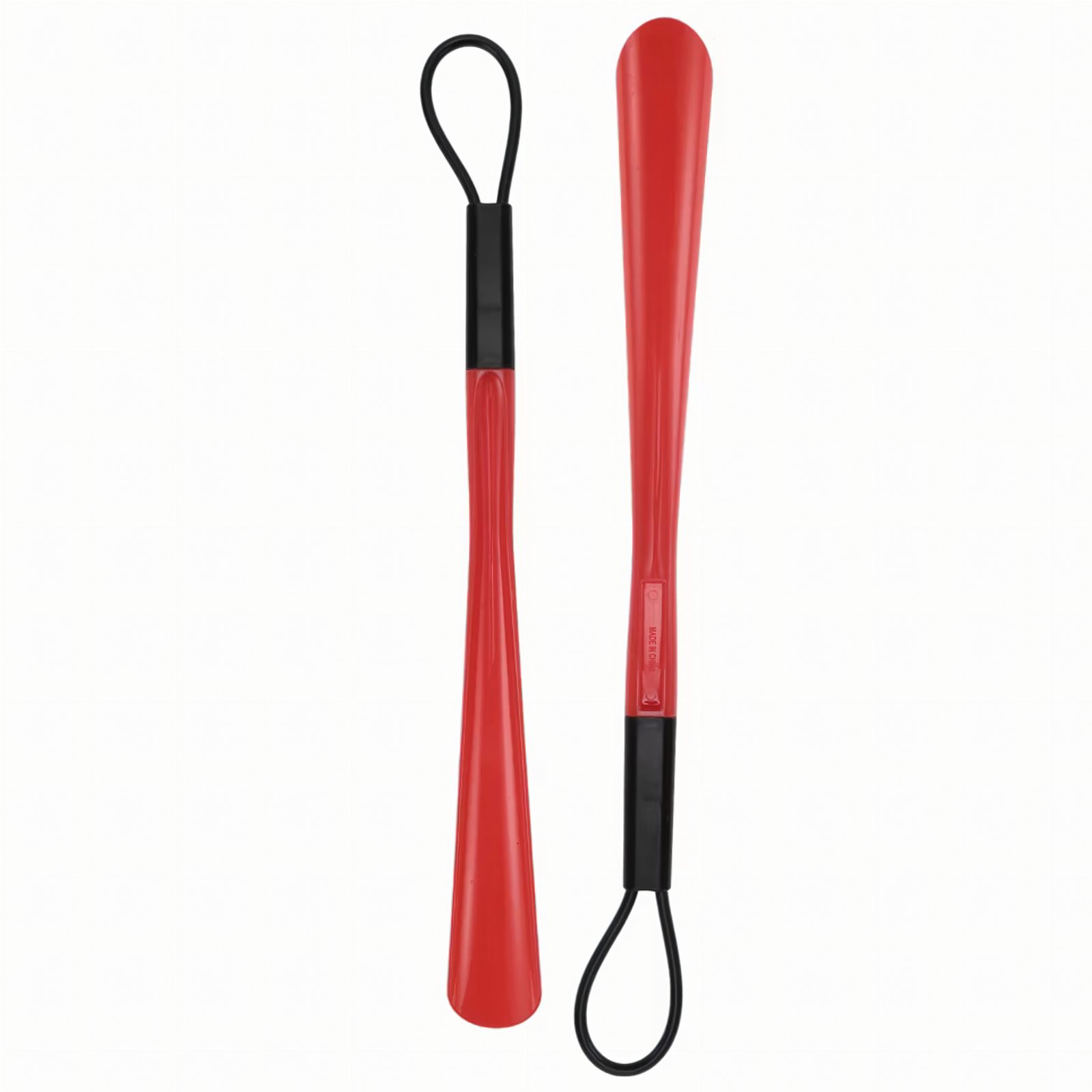 Łyżka do Butów Plastikowa Wytrzymała Czerwona 48 cm Długa z Haczykiem 