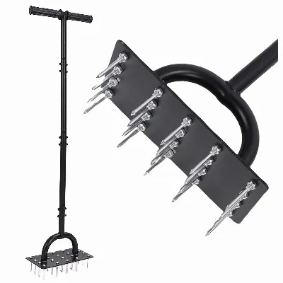 Aerator Areator Wertykulator Ręczny z 20 Kolcami do Trawnika Napowietrzania