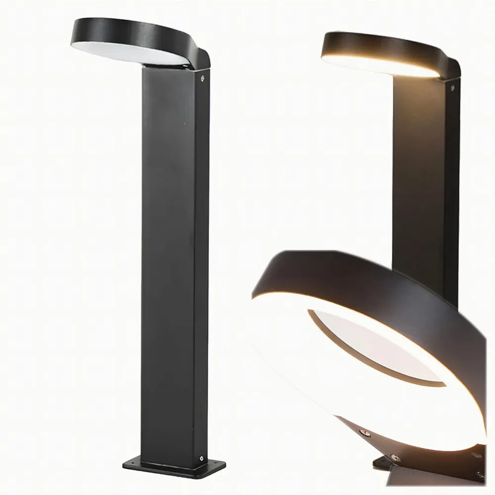 Lampa LED 18W Ogrodowa Nowoczesna 60cm Zewnętrzna Słupek Stojąca Okrągła
