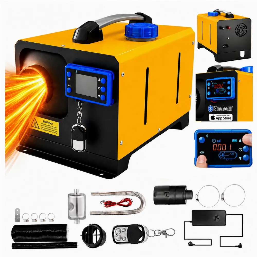 Nagrzewnica Spalinowa Dmuchawa Olejowa Ogrzewanie WEBASTO  8Kw 12/24V bluetooth
