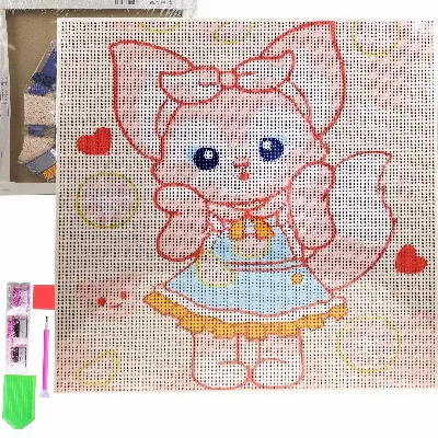 HAFT DIAMENTOWY 30x30 DIAMOND PAINTING MOZAIKA DIAMENTOWA OBRAZ ANIME 