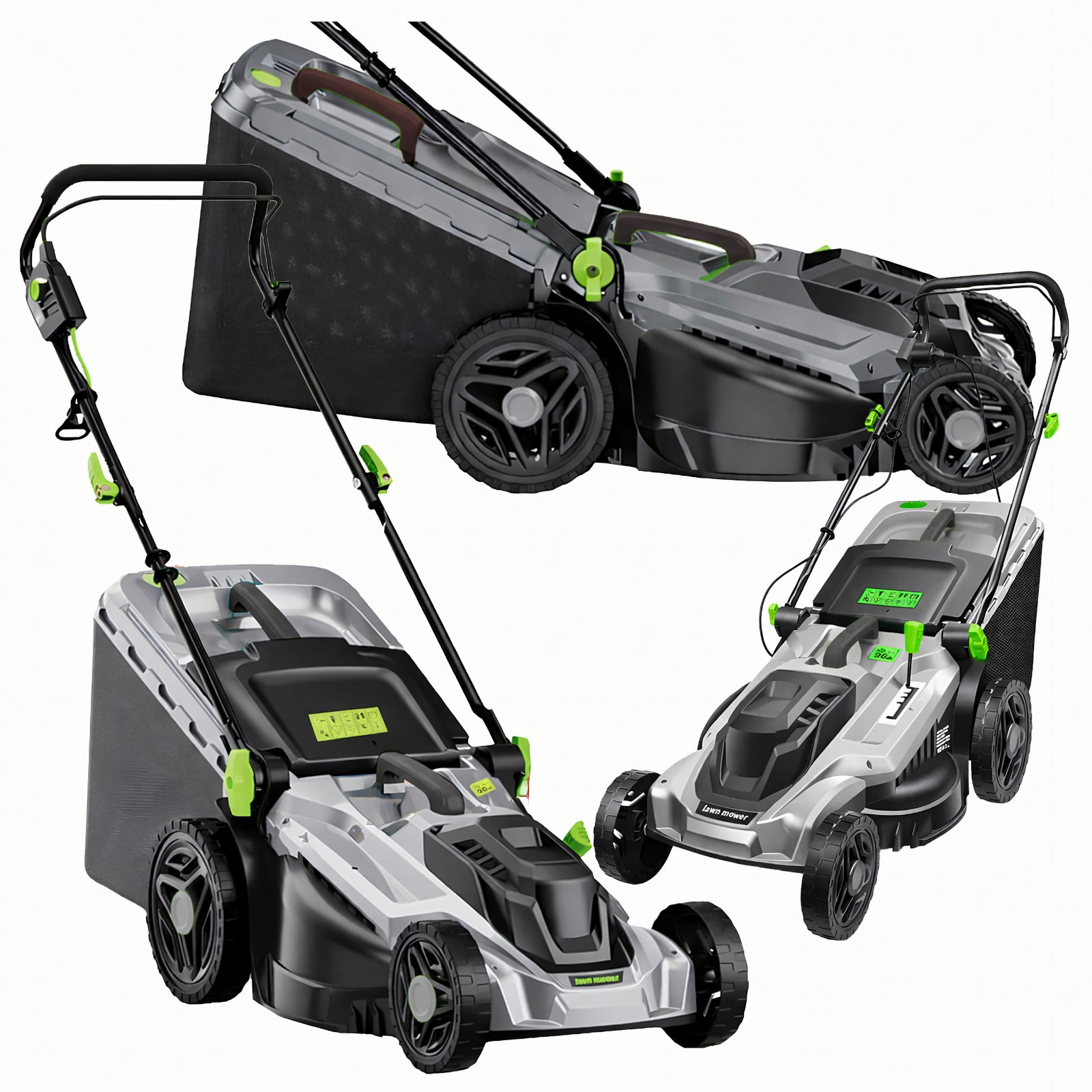 Kosiarka Elektryczna Lekka Mocna do Koszenia Trawy Duży Kosz 50L 2400W 43cm
