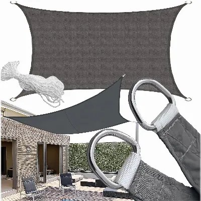 Zagiel Przeciwsłoneczny Parasol Ogrodowy Zacieniacz Prostokąt Markiza 2x3m 