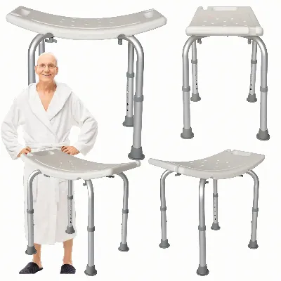 Stołek Kąpielowy Prysznicowy Krzeszło do Wanny 120kg Solidny Pod Prysznic 