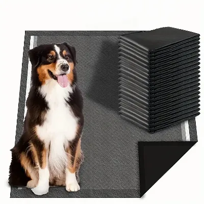 Podkłady Maty Higieniczne dla Psa Kota do Nauki Sikania 60x90cm Grube 50 szt CZARNE