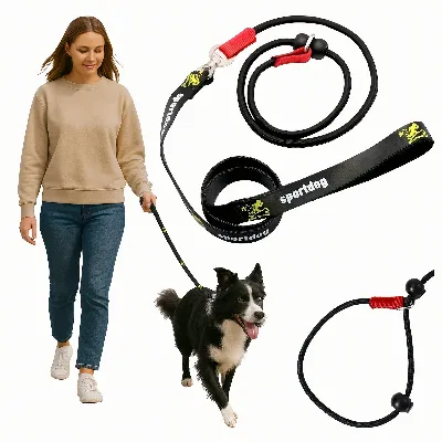 Smycz Nylonowa Trakcyjna 140 cm Linka Treningowa Spacerowa do Nauki Tresury