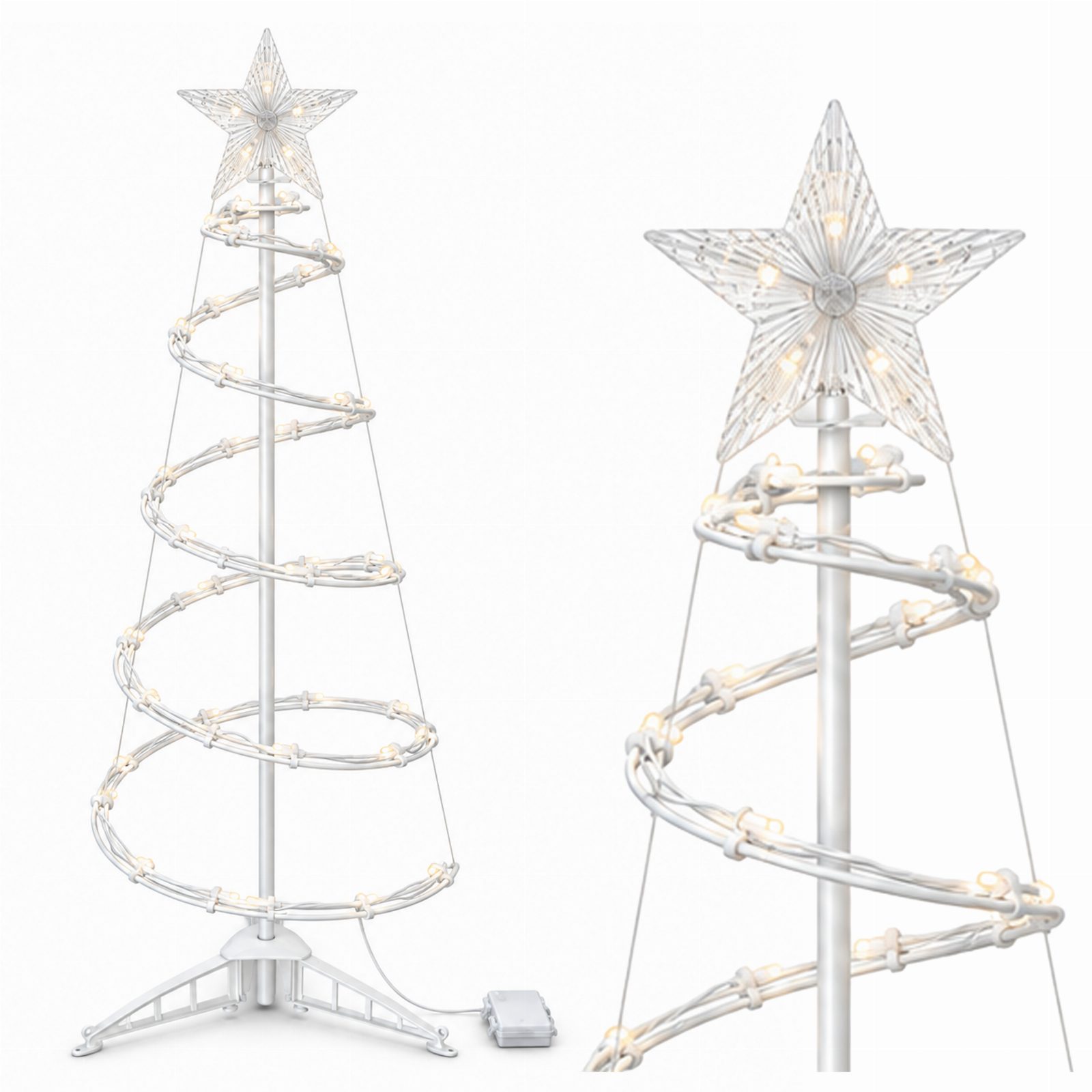 Choinka Spiralna Led Drzewko Świetlne Świąteczna do Domu Biura 94cm