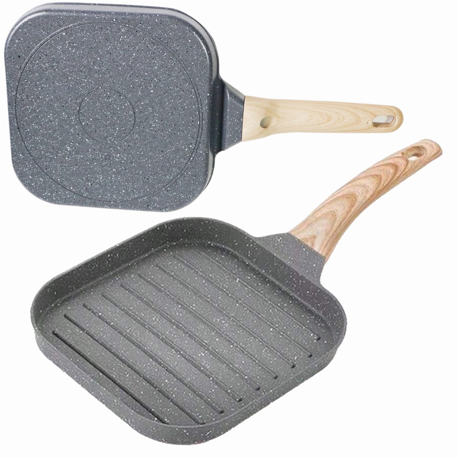 Patelnia Grillowa Turystyczna Biwakowa do Smażenia Grillowania Indukcja Gaz