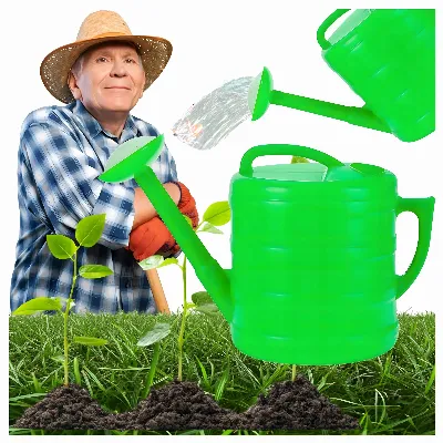 Konewka Ogrodowa 10L Owalna Plastikowa do Podlewania z Sitkiem Podlewaczka