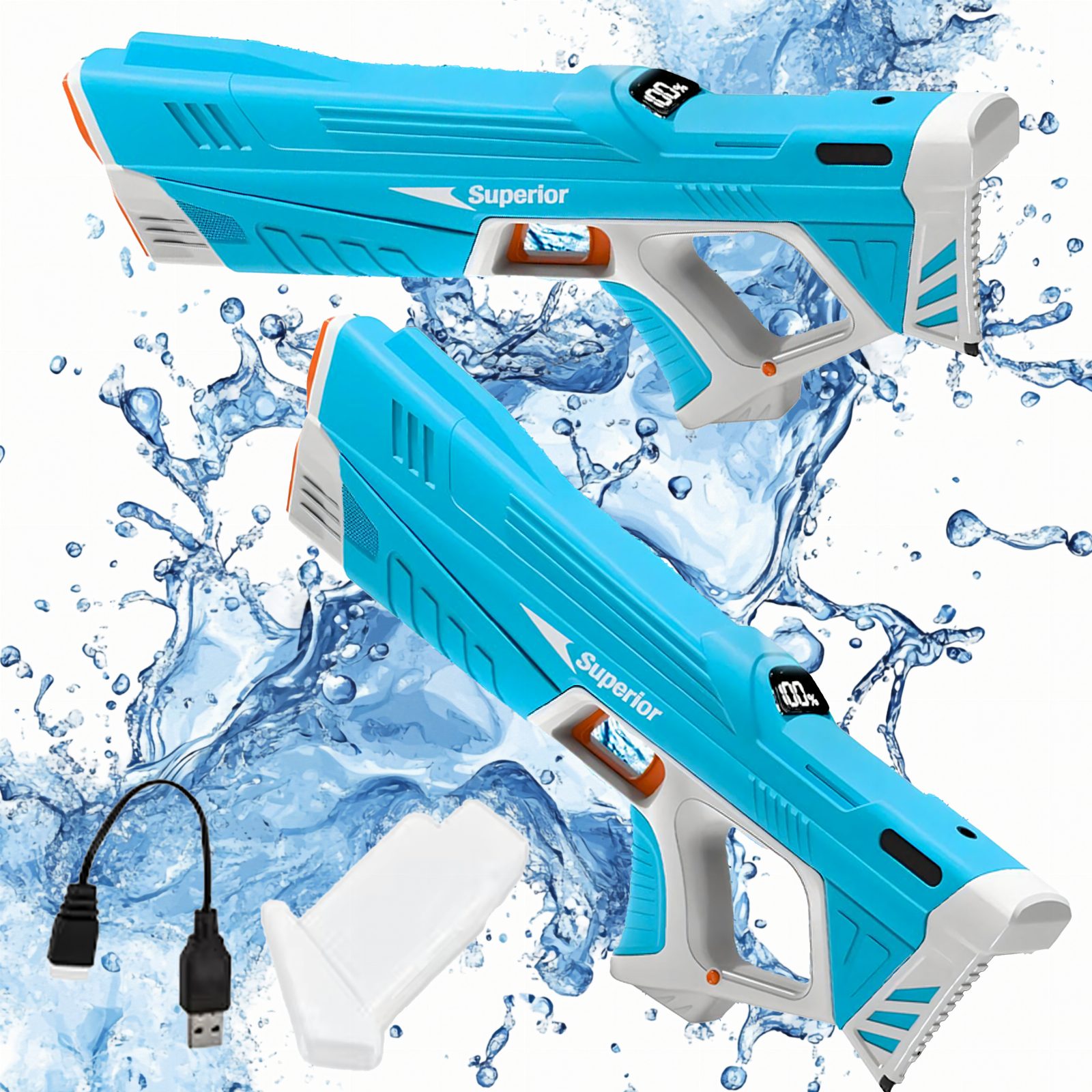 Pistolet Karabin na Wodę Elektryczny Wodny Miotacz dla Dzieci Armatka USB