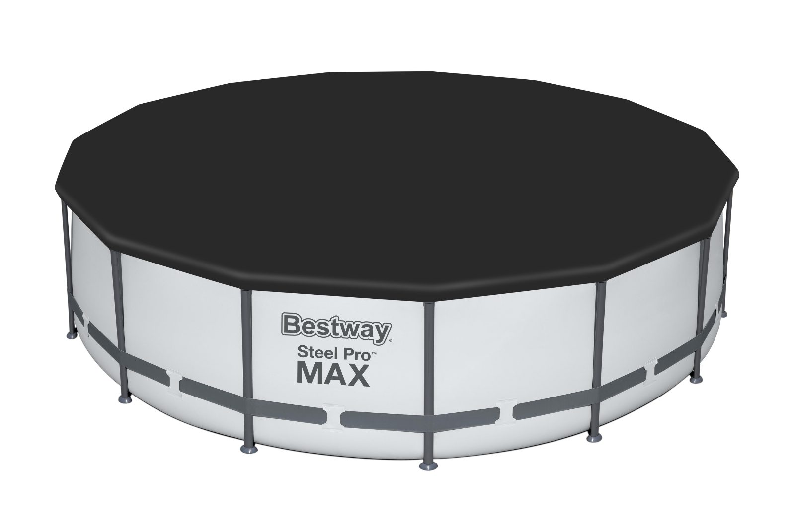 Bestway 58038 Plandeka Pokrywa Ochronna na Basen PVC Ø 457 cm Czarna 