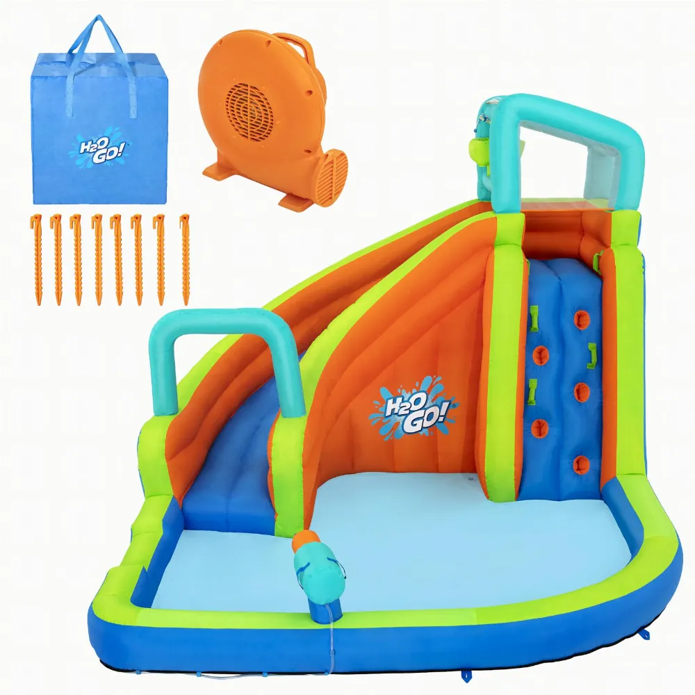 Bestway 53408 Plac Zabaw Park Wodny Dmuchany ze Zjeżdzalnią + Dmuchawa