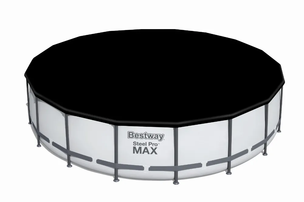Bestway 58039 Plandeka Pokrywa Ochronna na Basen PVC Ø 549 cm Czarna 
