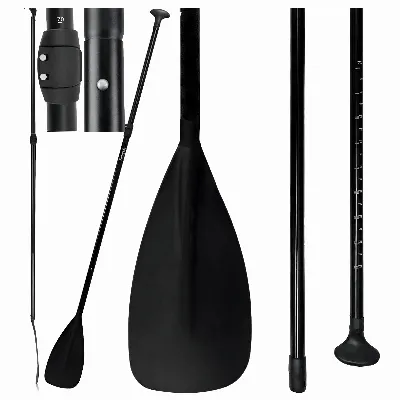 Składane Wiosło Kajakowe do Deski SUP 2w1 Regulowane 3-Częściowe 210 cm Pro