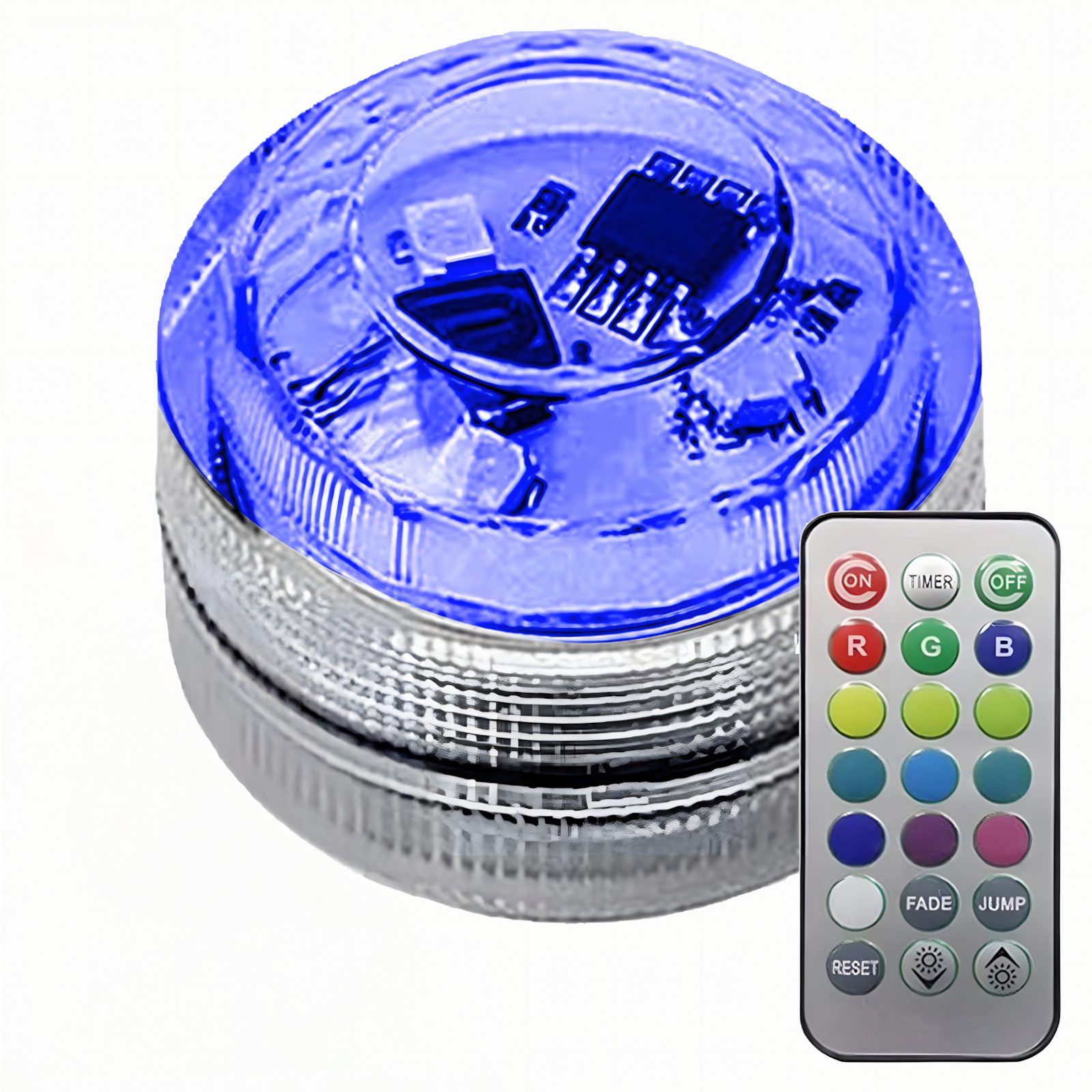 1 x Lampka Oświetlenie Lampa RGB Led Pilot do Wnętrza Samochodu Auta Basenu