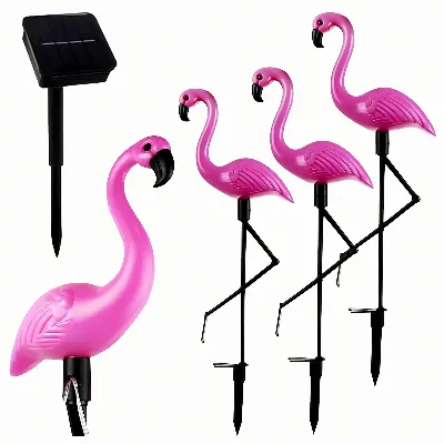 3x Lampa Lampka Solarna Ogrodowa Ozdobna Ozdoba Flaming Led Dekoracja 