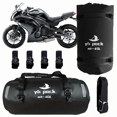 Wodoodporna Torba Motocyklowa na Motor Rower Ramię Sakwa Bagażowa 40L