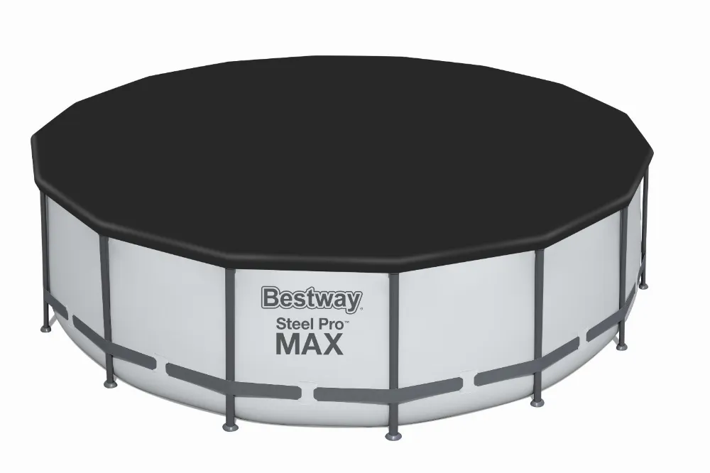 Bestway 58249 Plandeka Pokrywa Ochronna na Basen PVC Ø 488 cm Czarna 