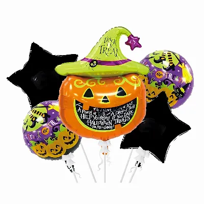 Zestaw Balonów Halloween na Urodziny Urodzinowe Przyjęcia Dynia 5 szt