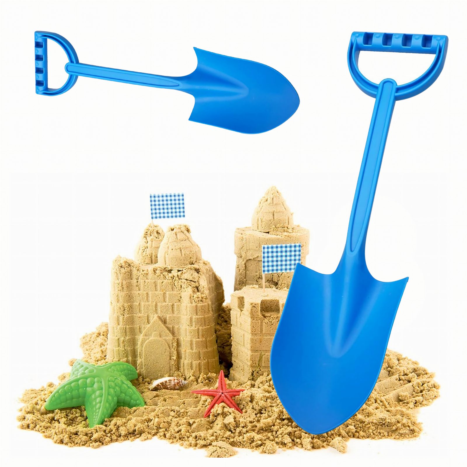 Łopatka Łopata Szpadel do Piasku na Plażę Piaskownice Mocna duża 51 cm