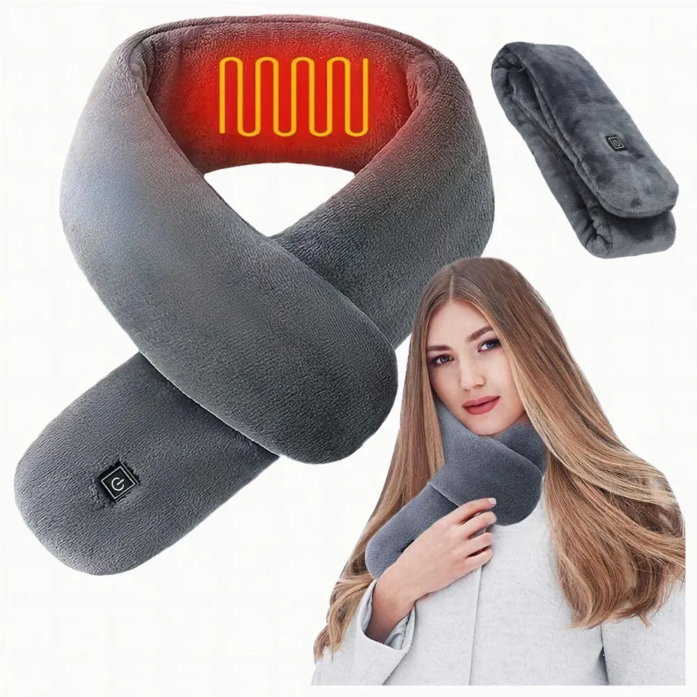 Podgrzewany Szalik Elektryczny Szal Grzewczy Ocieplacz Ogrzewacz Zimowy USB