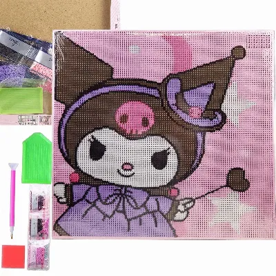 HAFT DIAMENTOWY 30x30 DIAMOND PAINTING MOZAIKA DIAMENTOWA ANIME KUROMI