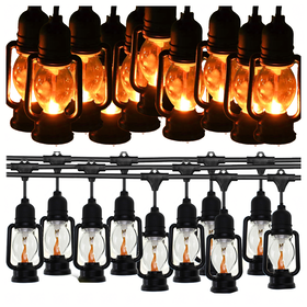 Girlanda Swietlna Lampki Dekoracyjne Led 10 szt Latarenki Ogrodowe 10cm 5m