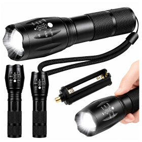Latarka Taktyczna Led T6 Wodoodporna Wojskowa 10W 200Lm Mocna Zoom 300m