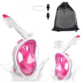 Maska do Nurkowania Pływania Snorkelingu Wody Pełnotwarzowa na Basen L/XL 