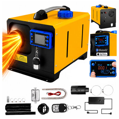 Nagrzewnica Spalinowa Dmuchawa Olejowa Ogrzewanie WEBASTO  8Kw 12/24V bluetooth