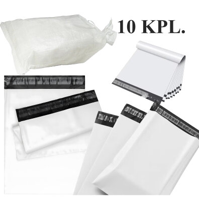 10x Foliopaki Kurierskie Koperty Białe 600x800mm 50 szt Foliopak Kurierski