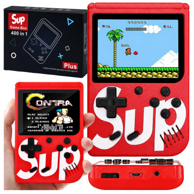 Przenośna Mini Konsola Gameboy Retro Pegasus Game Mario Contra 400 Gier