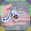 Brelok Breloczek Karabińczyk do Kluczy Wielofunkcyjny Survival Multi-Tool (15)