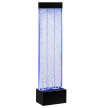 Wolnostojąca Ściana Ścianka Wodna Bąbelkowa Fontanna LED RGB Kolory 150x39x26cm (2)